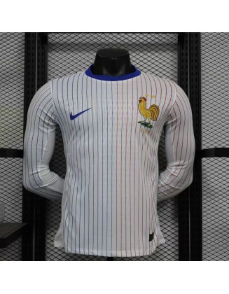 Long sleeve player version France Away Jerseys 2024 