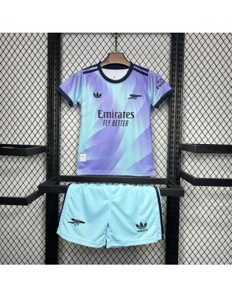 24/25 Arsenal Second Away Jersey For Kids