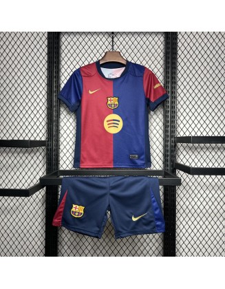 Barcelone Home Football Jersey For Kids 24/25