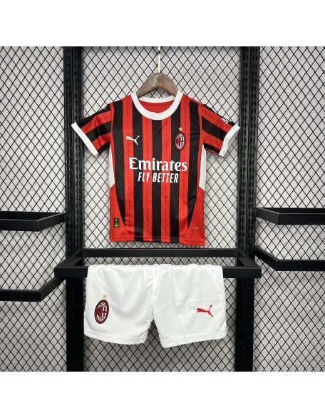 24/25 AC Milan Home Football Shirt For Kids