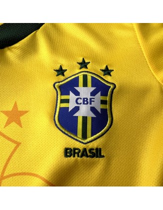 Brazil Home Jerseys Retro 1994 Kids